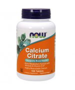 NOW FOODS Calcium Citrate (Cytrynian Wapnia) 300mg - 100 tabletek