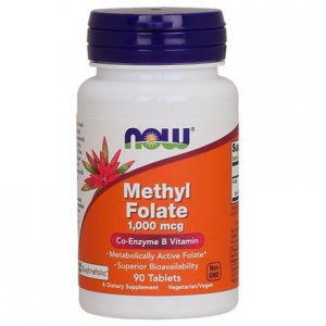Now Foods Methyl Folate (Kwas foliowy) 1000mµg