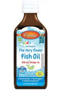 Carlson Labs Kid's The Very Finest Fish Oil, 800mg Natural Omega 3 z norweskich ryb dla dzieci - 200 ml pomarańcza