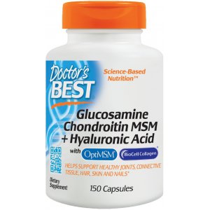 Doctor's Best Glucosamine Chondroitin MSM + Hyaluronic Acid