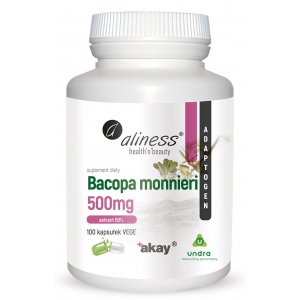 Aliness Bacopa monnieri extract 50%, 500 mg