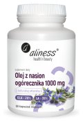 Aliness Olej z nasion ogórecznika 20% / 35% 1000 mg - 60 kapsułek