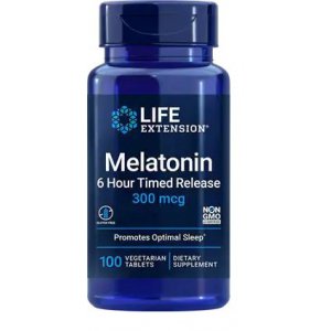 Life Extension Melatonin 6 Hour Timed Release, 300mcg 