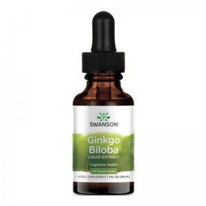 Swanson Ginkgo Biloba liquid ekstrakt 29,6 ml (miłorząb japoński)