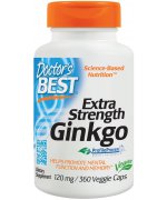 Doctor's Best Ginkgo Biloba ekstrakt - Extra Strength Ginkgo, 120mg - 360 kapsułek