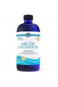 Nordic Naturals Arctic Cod Liver Oil - Tran 1060mg smak pomarańczowy 473ml - Olej 473ml