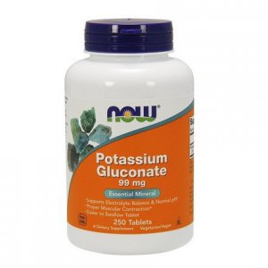 NOW FOODS Potassium Gluconate (Glukonian potasu) 99mg Potas