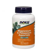 NOW FOODS Magnesium Potassium Aspartate (Magnez Potas Tauryna) - 120 kapsułek