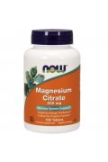 NOW FOODS Magnesium Citrate (Cytrynian Magnezu) 200mg - 100 tabletek