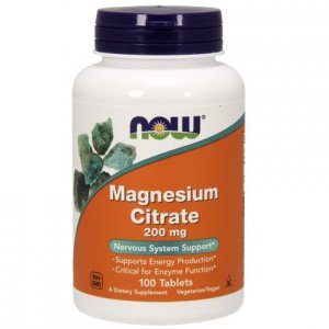 NOW FOODS Magnesium Citrate (Cytrynian Magnezu) 200mg