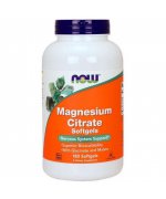 NOW FOODS Magnesium Citrate (Cytrynian magnezu) 133mg - 180 kapsułek