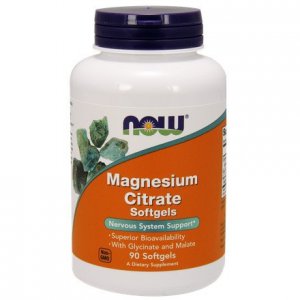 NOW FOODS Magnesium Citrate (Cytrynian Magnezu) 134mg