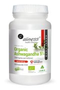 Aliness Organic Ashwagandha 5% KSM-66 200mg - 100 kapsułek
