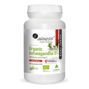 Aliness Organic Ashwagandha 5% KSM-66 200mg 