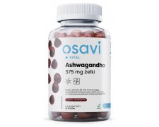 Osavi Ashwagandha 375 mg - żelki wiśniowe