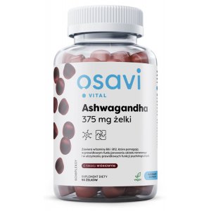 Osavi Ashwagandha 375 mg - żelki wiśniowe