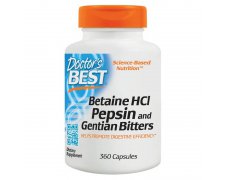 DOCTOR'S BEST Betaina Pepsyna i Goryczka - Betaine HCL 