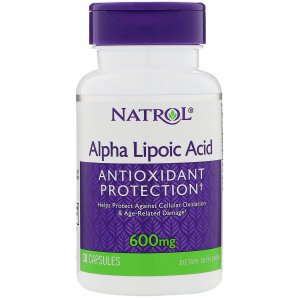 Natrol Alpha Lipoic Acid, 600mg - Kwas alfa liponowy