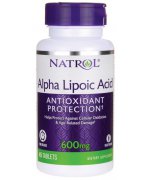 Natrol Alpha Lipoic Acid Time Release, 600mg Kwas alfa liponowy przedłużone uwalnianie - 45 tabletek