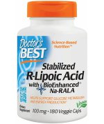 Doctor's Best Kwas R-liponowy- Stabilized R-Lipoic Acid 100mg - 60 vcaps