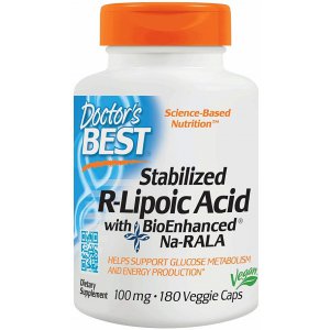 Doctor's Best Kwas R-liponowy- Stabilized R-Lipoic Acid 100mg