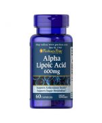 PURITANS PRIDE ALA - Kwas Alfa Liponowy 600mg - 60 kapsułek