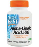 Doctor's Best Kwas ALA - Alpha Lipoic Acid, 300mg - 180 kapsułek