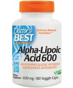 DOCTOR`S BEST Kwas alfa liponowy 600mg - 180 kapsułek