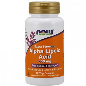 NOW FOODS ALA (Kwas Alfa Liponowy) Plus Grape Seed Ext & Bioperine