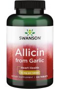 SWANSON Czosnek 100% Allicin 12mg - 100 tabletek