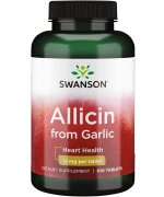 SWANSON Czosnek 100% Allicin 12mg - 100 tabletek
