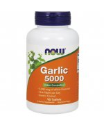 NOW Garlic 5000 Odor Controlled (czosnek bezzapachowy) 500mg - 90 tabletek