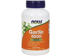 NOW Garlic 5000 Odor Controlled (czosnek bezzapachowy) 500mg