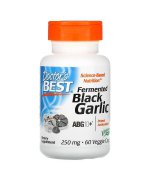 DOCTOR'S BEST Czarny czosnek (Fermented Black Garlic) - 60 kapsułek