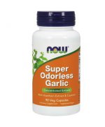 NOW Super Odorless Garlic Concetrated Extract (Czosnek bezzapachowy koncentrat extract) - 90 kapsułek