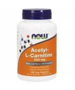 NOW FOODS ALC (Acetyl-L-Karnityny) 500mg - 100 kapsułek
