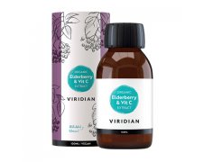 VIRIDIAN Organic Elderberry Extract + Vit C (Ekologiczny Ekstrakt z czarnego bzu + wit C)