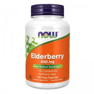 NOW FOODS Elderberry (Czarny bez) 500mg