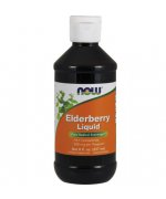 Now Foods Syrop z czarnego bzu (Elderberry liquid) 237 ml - Płyn 237ml