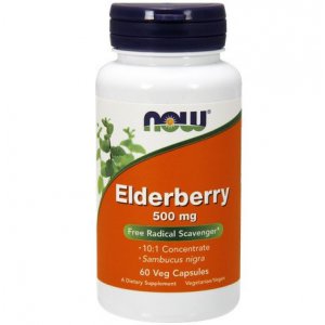 NOW Elderberry (Czarny bez) 500mg