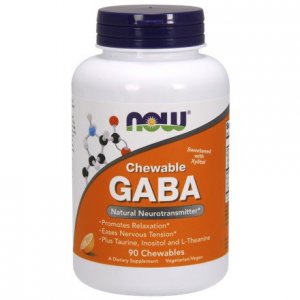 NOW FOODS Gaba + Tauryna+ Inozytol+ L-Teanina tabletki do ssania
