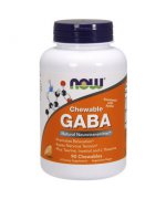 NOW FOODS Gaba + Tauryna + Inozytol + L-Teanina tabletki do ssania - 90 tabletek