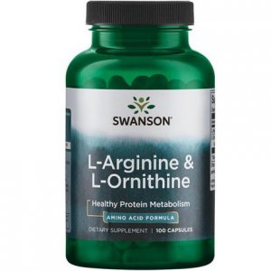 SWANSON L-Arginine & L-Ornityna 500mg/250mg