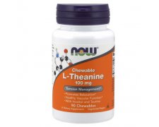 NOW FOODS L-Teanina Inozytol Tauryna 100mg tabletki do ssania