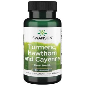 Swanson Turmeric, Hawthorn & Cayenne (układ sercowo-naczyniowy)