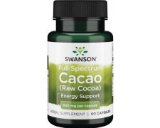 Swanson Full Spectrum kakao (Raw Cocoa), 400mg