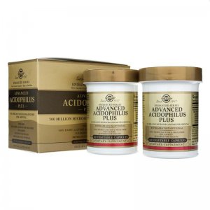 Solgar Advanced Acidophilus Plus - Jelitowa flora bakteryjna (2x60 kapsułek)