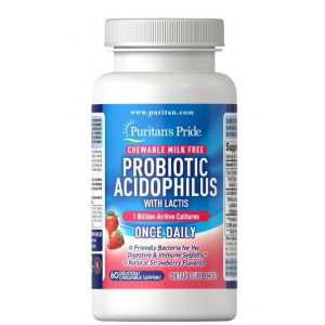 Puritan's Pride Probiotic Acidophilus probiotyk - truskawka
