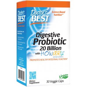 DOCTOR'S BEST Digestive Probiotic na trawienie, 20 Billion CFU