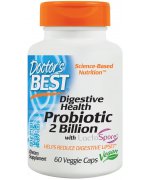DOCTOR'S BEST Digestive Health Probiotic 2 Billion with LactoSpore probiotyk - 60 Kapsułek